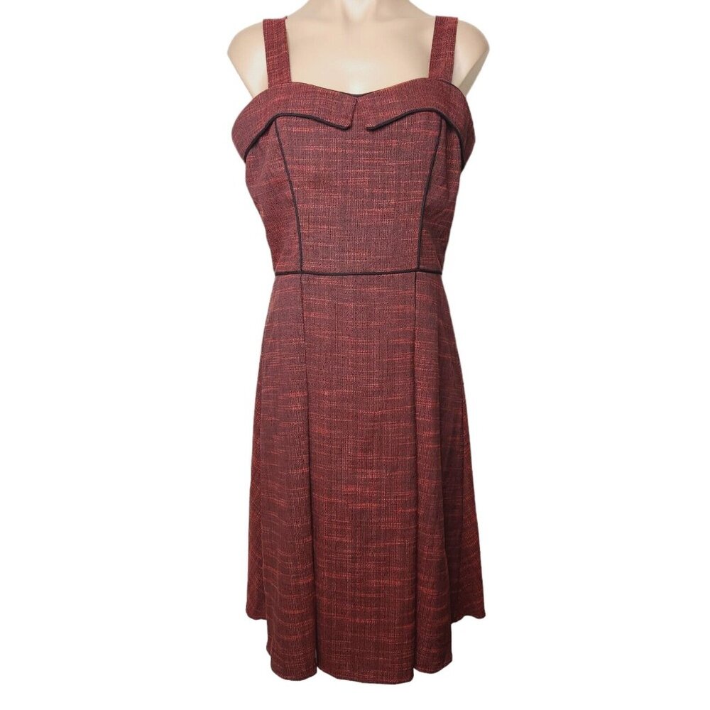 Red and Black Pinup Sheath Dress Size Medium